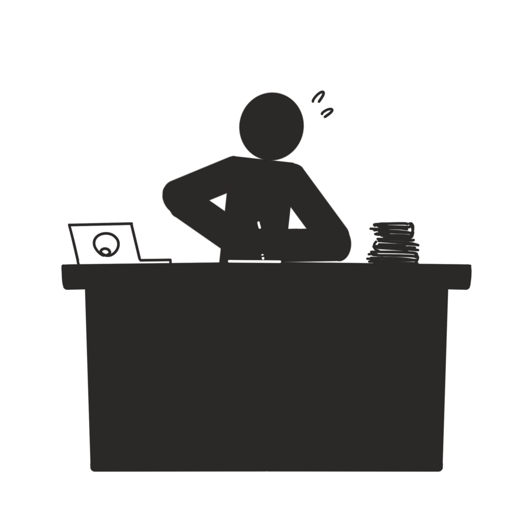 勉強する人